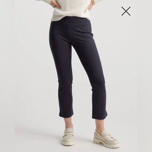 Quince ultra stretch ponte kick flare pants dark gray